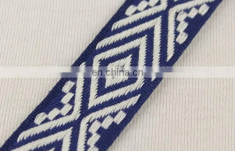Fashionable jacquard ethnic ribbon trim for garment