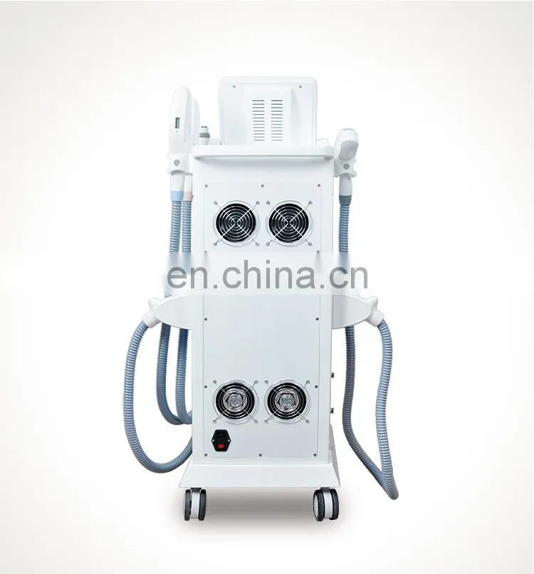 4 pcs 360 hair removal + Magneto optic +ND YAG laser +RF 4 in 1 machine for wrinkle removal tattoo removal