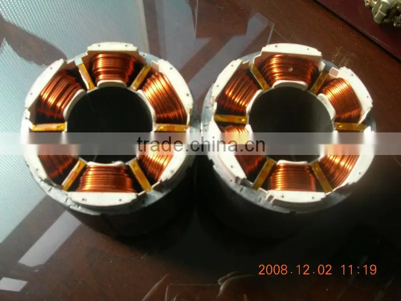 Generator rotor and stator water pump motor lamination core