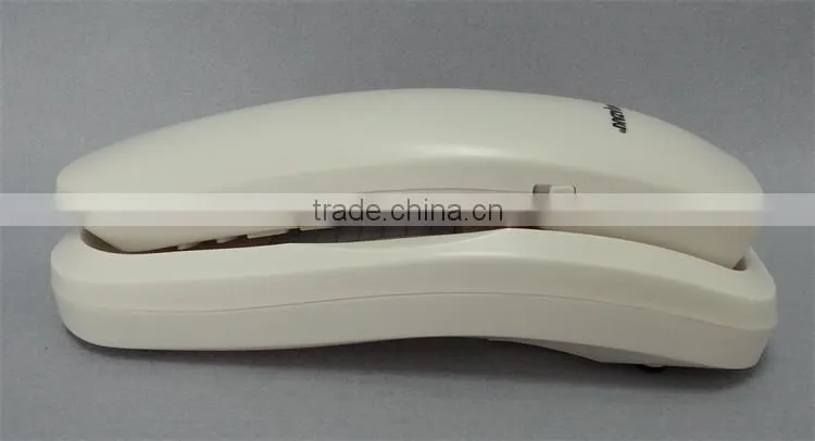 red color wall mount corded bathroom or guest room slim wall telephone