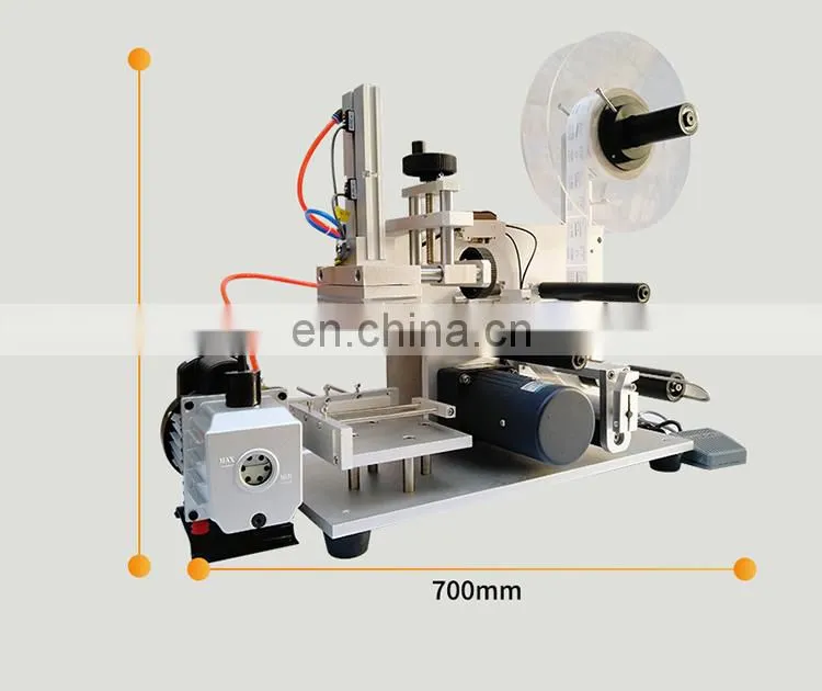 YTK-60 semi-automatic flat labeling machine,bag labeling machine