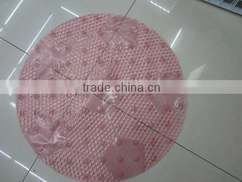 Bathroom designs round plastic rug