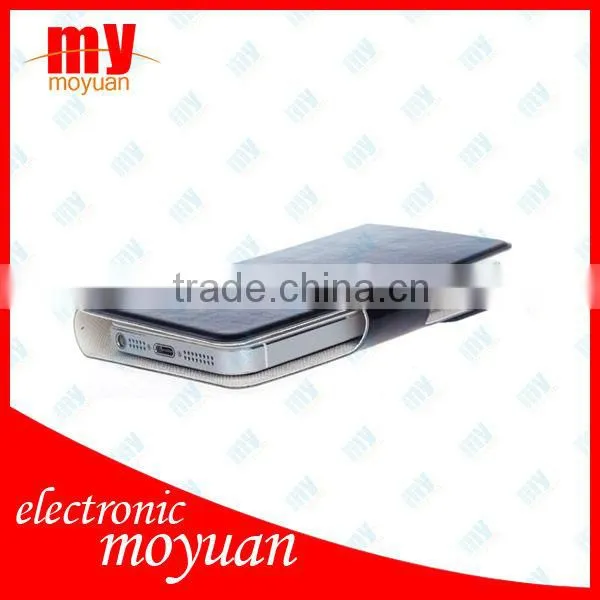 Wholesale Fashion Folio Wallet PU Leather Case With Sucker Inside Cover For Samsung Galaxy SIIII S4 i9500, Mix Color
