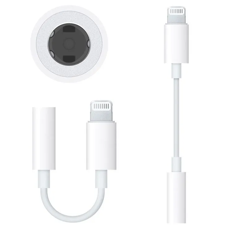 Lightning to 3.5 mm Headphone Jack Adapter Dongle MFi Certified iPhone Audio Adapter Apple Connectors for iPhone