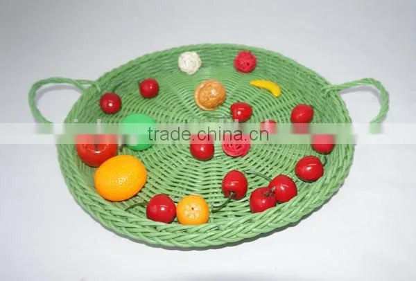 handwoven retangular plastic bread tray for sale