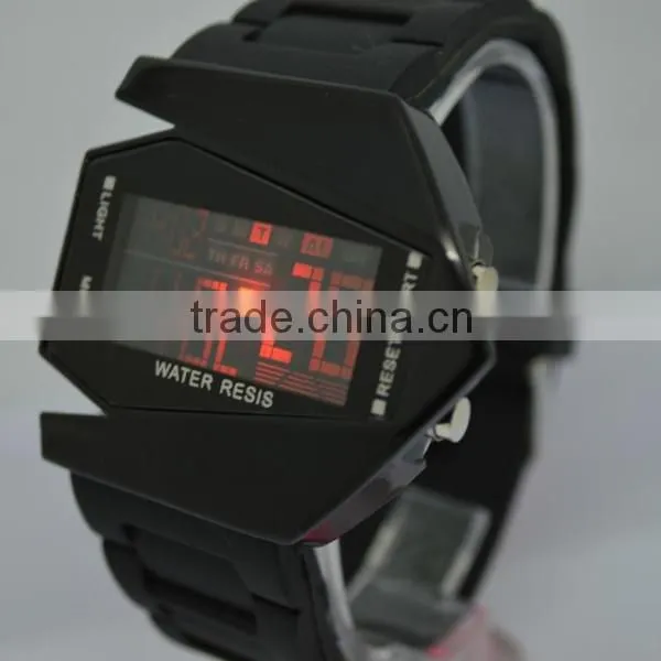 Fly design alarm clock stop watch smart led watch