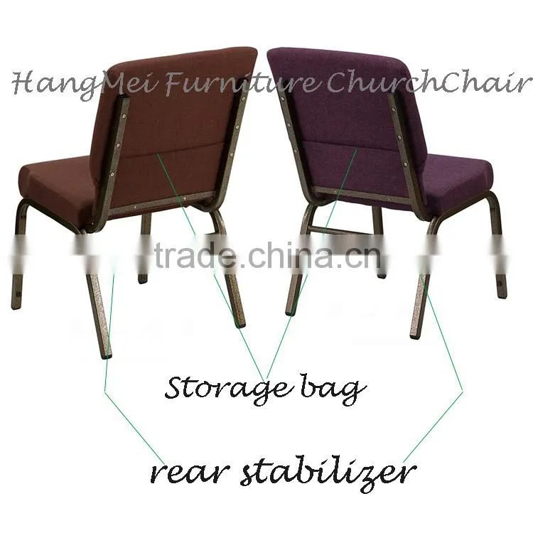 RED WINE POPALUR USED IN AUDITORIUM METAL CHURCH CHAIR