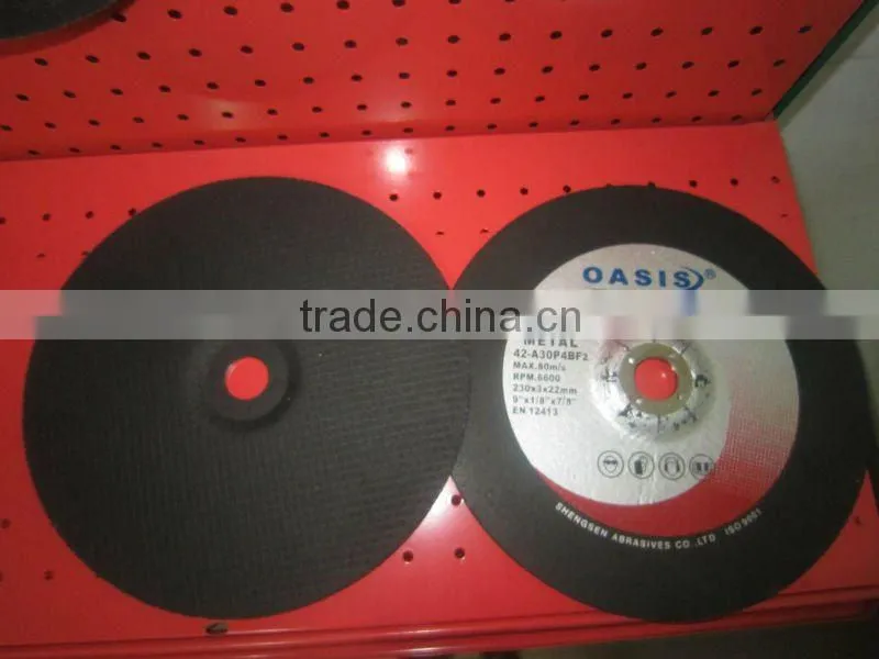 Shengyan aluminium oxide cutting wheel for stainless steel