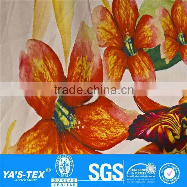 floral prints nylon spandex swimwear fabric