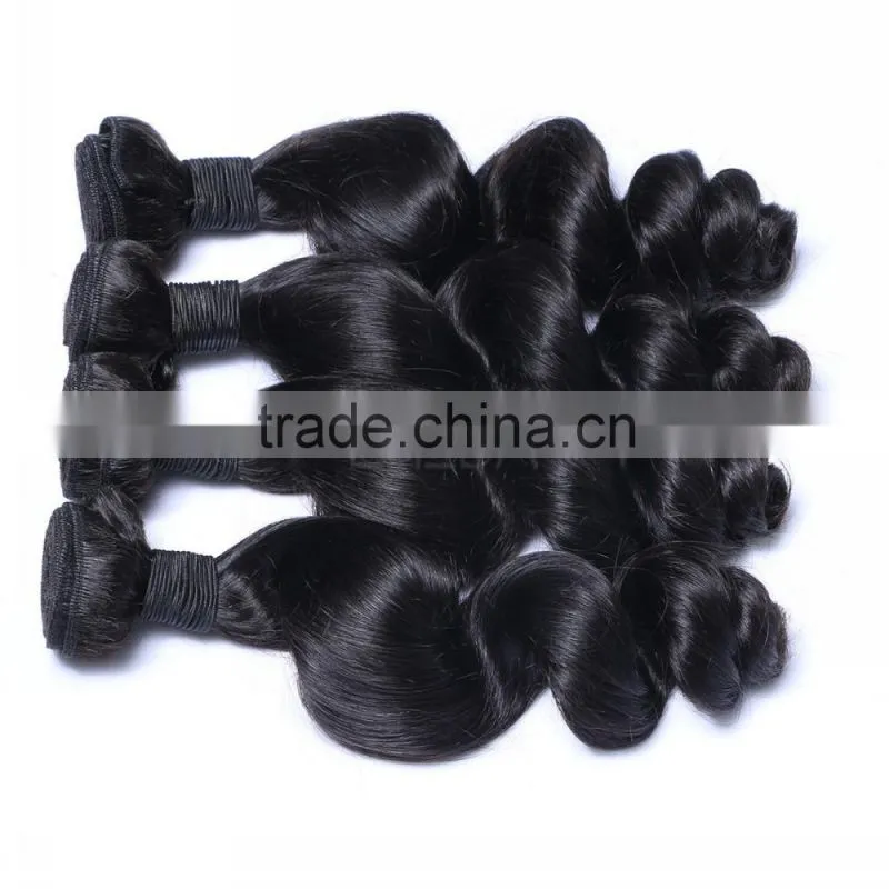 Short long human hair loose wave wavy human hair extensions bundles for black women