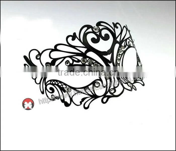 mode damen-maske farbe kristall maske elegante metall laser charmante prinzessin mask