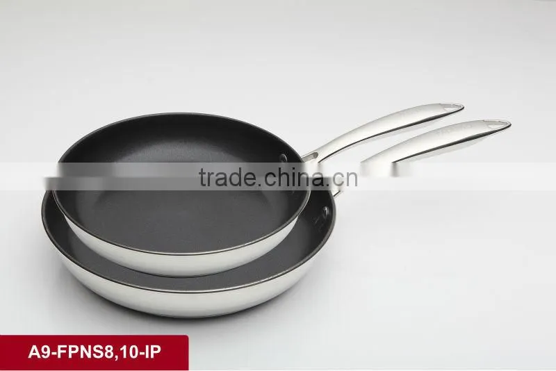 Stainless Steel Non-stick Double Fry Pan