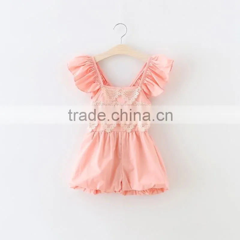 Baby Girl Jumpsuit Design Beautiful Model Lace Outfits Hot Sale Summer Children Clothes Rompers