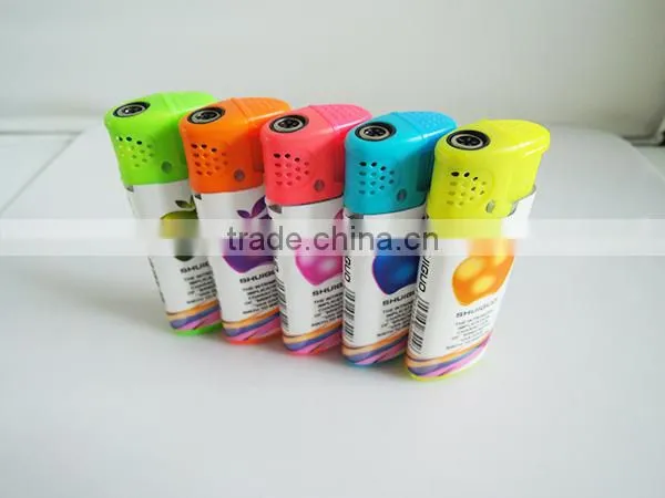 cigar wrap paper electronic butane refillable lighter with windproof