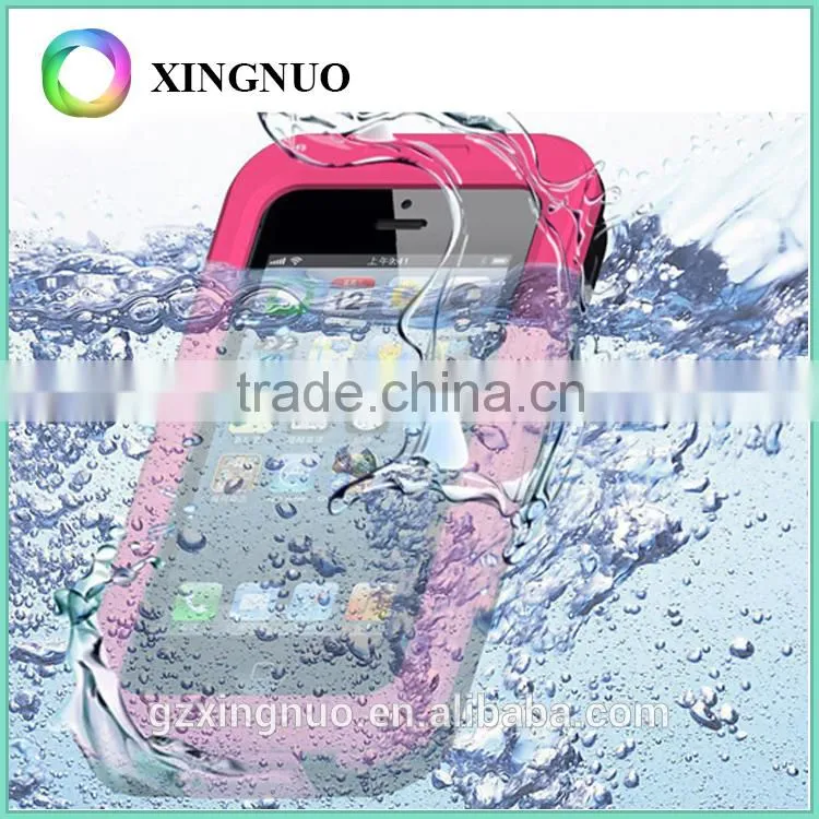 Fashion design clean pc silicone waterproof phone case for iphone 5