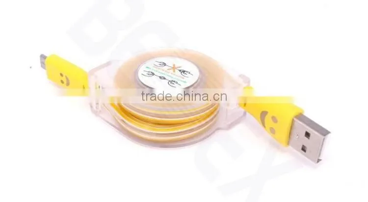 6ft 5 Pin Micro LED Light USB Charging Cable