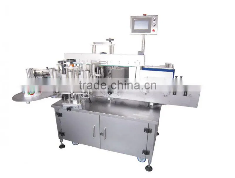 Multifunctional high-precision flat bottle two sides labeling machine