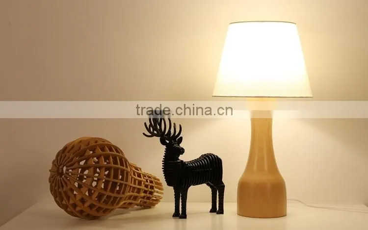 LED Wood table lamp LED Wood table Light JK-879-14 wooden base for table lamps holder