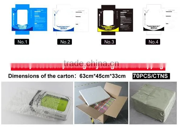 Portable 10400mah universal power bank with FC CE ROHS