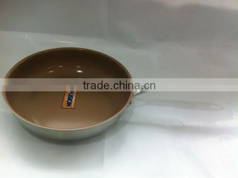 Colorful 304 stainless steel frying pan