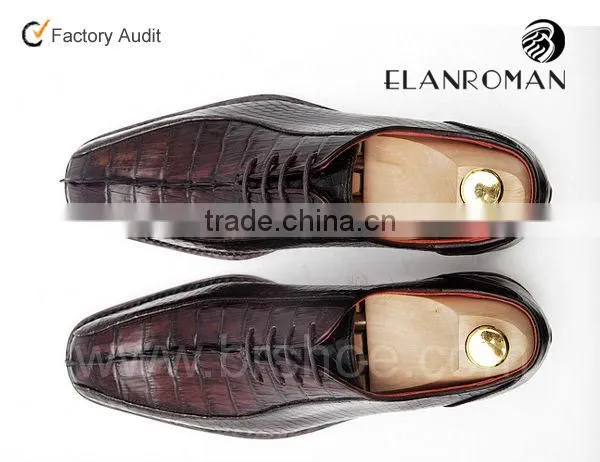 High grade Crocodile & snake skin spain shoes customized brand
