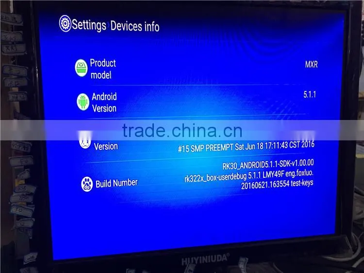2016 Hot selling MXR RK3229 Quad core Android TV BOX OTT TV BOX