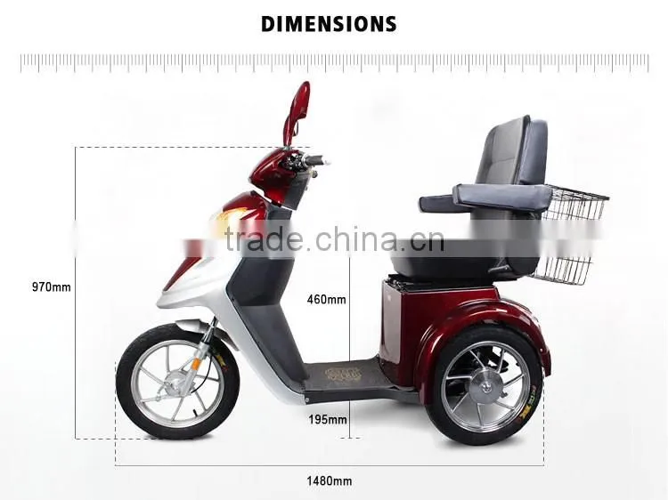 Excellent Quality Double Seat Electric Tricycle Used
