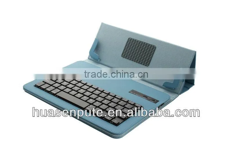 universal bluetooth keyboard with leather case for 9" /10.1"tablet inch
