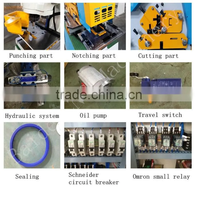 Q35Y Hydraulic plate shearing machine,angle steel cutting machine,plate punching machine 100ton