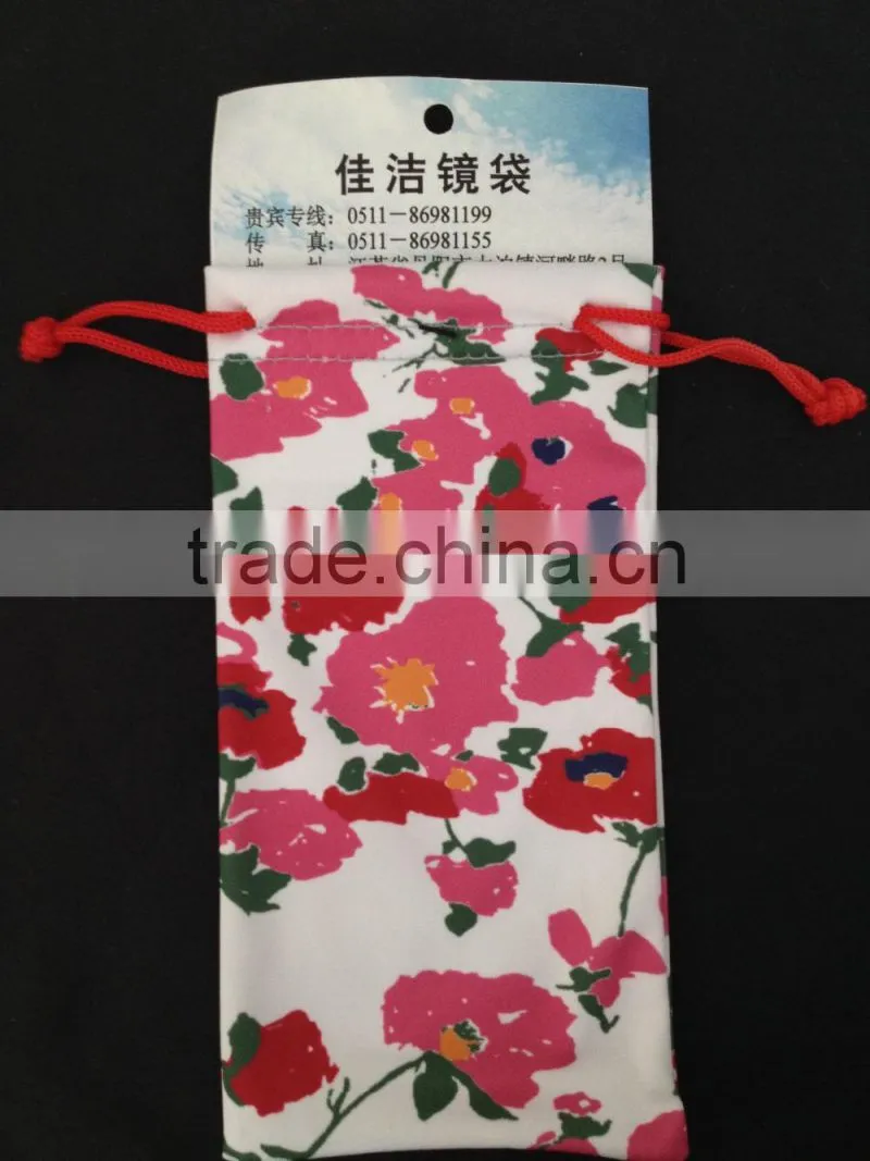 hot transfer printing microfibre pouch,eyeglasses cloth