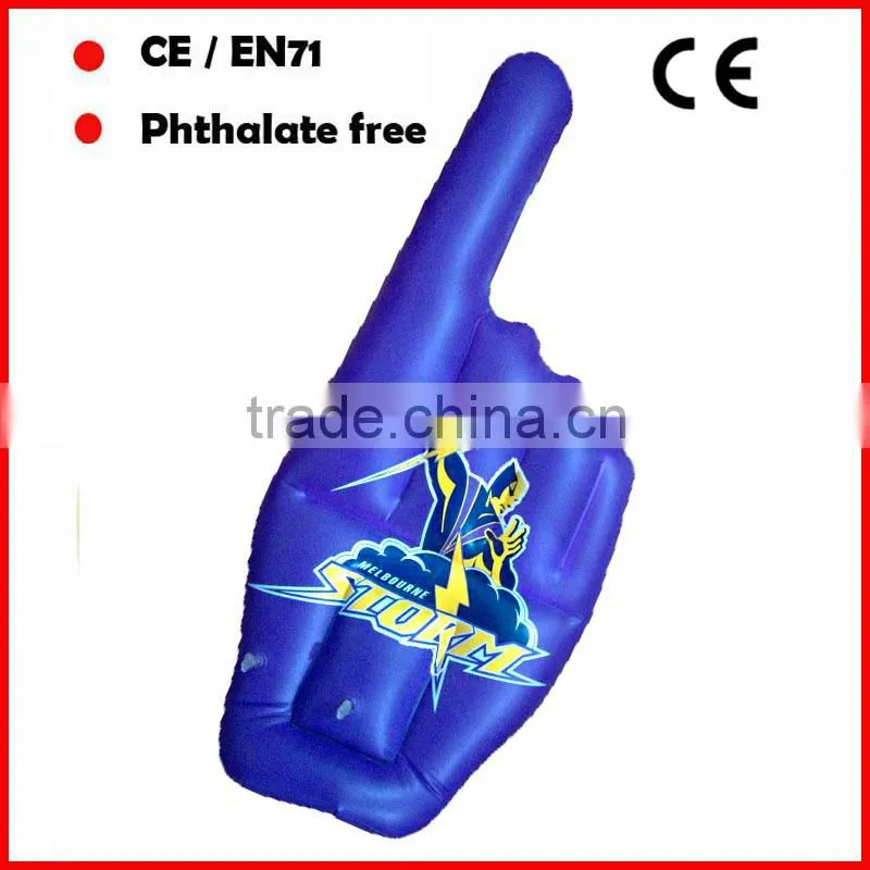 Huge High Quality inflatable hand with one finger for cheering
