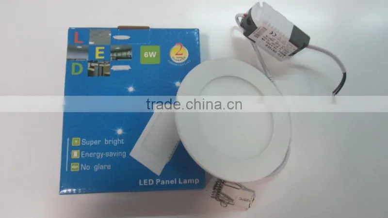 2015 hot product6W square Recessed LED panel light