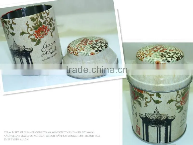 Tin box for tea or coffee ,made of food grade tinplate with CMYK Printing