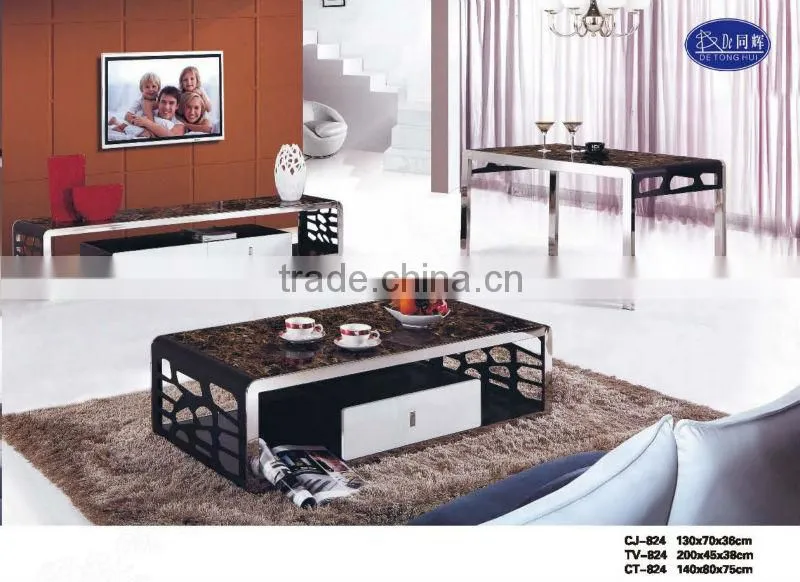 metal dining table,with stainless steal base(CT-824#)