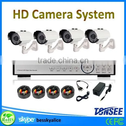 Hot sale cctv camera brand name,4 channel waterproof bullet ahd camera 720p/960p ahd cctv security camera