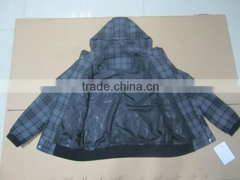 checked printed men jacket