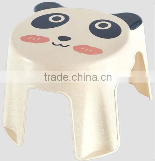 Cute animal shape cartoon biodegradable bamboo fiber kids stool