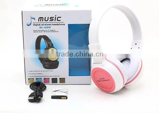 mp3 player wireless headphone ZL-669