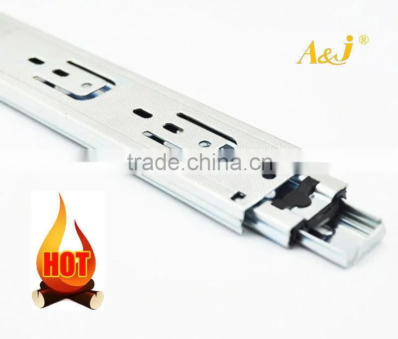 2016 New coming buffer function metal slide bracket for for furniture ball bearing slide rail