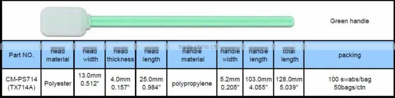 Cleanroom Polyester swab,dacron swab