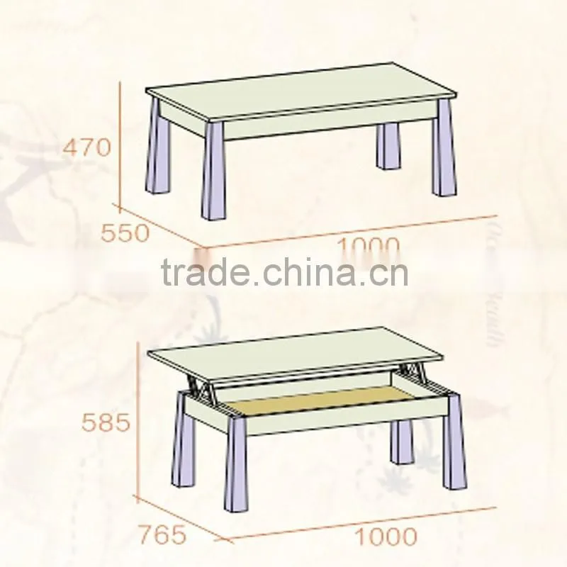 height adjustable coffee table