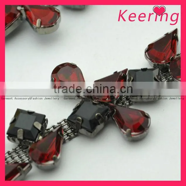 New design rhinestone chain trimming for clothes accessories WRC-092