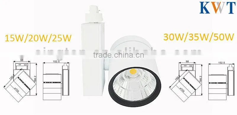 4 wire Citizen COB 15W/20W/30W/35W jewelry led track light