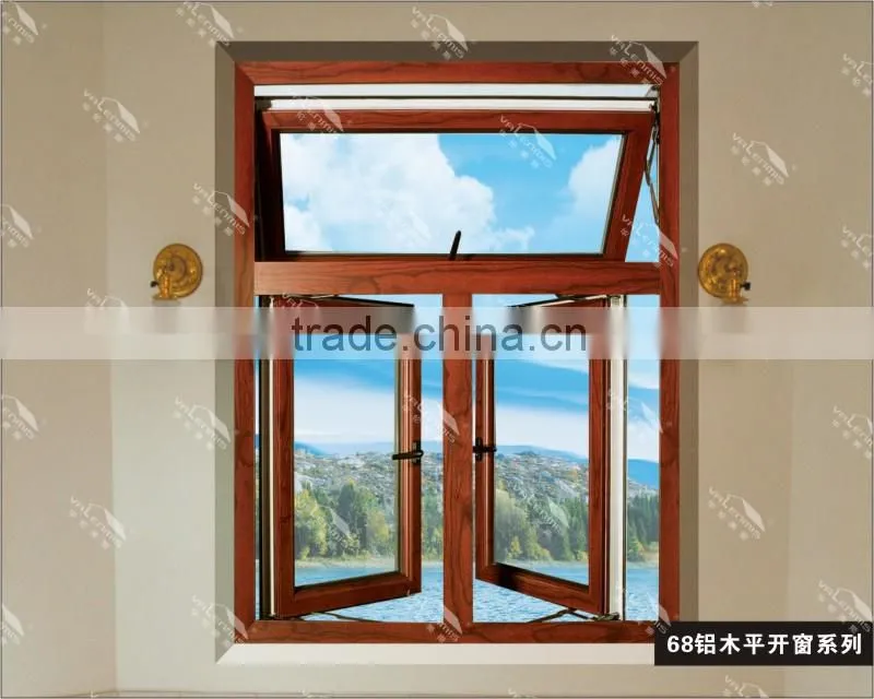 Good price of durability of double arch window glass aluminum alloy of different colors