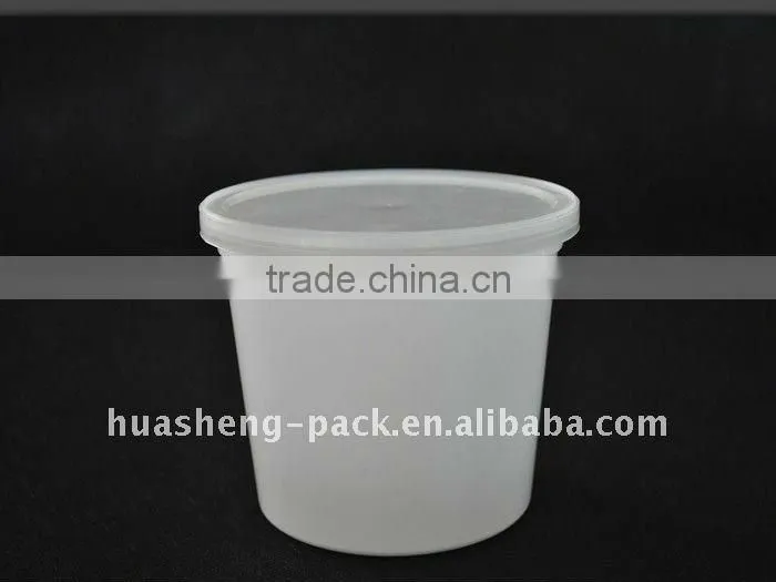 Wholesale customed PP plastic ice cream tub