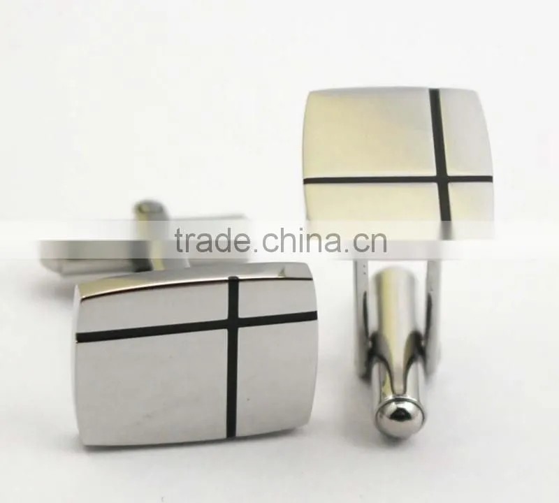 2016 Latest Fashion Design Stainless Steel Men Shirts Cufflink With Logo