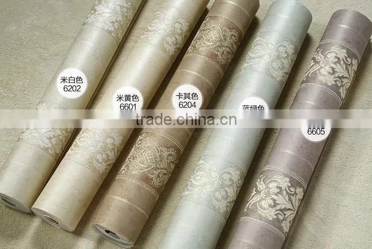embossed european royal wallpaper design for home