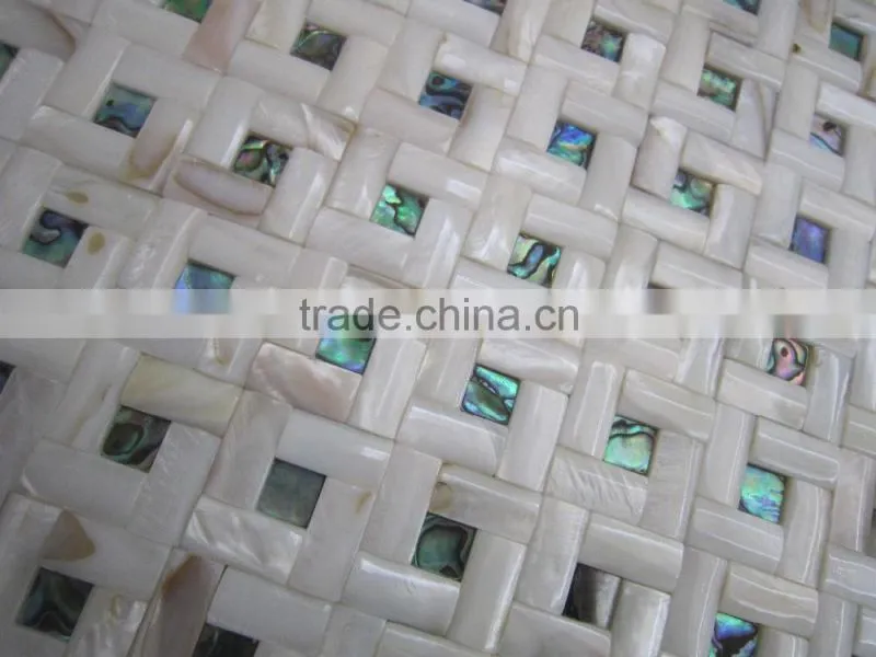abalone shell inlay wave chinese river shell mosaic tile