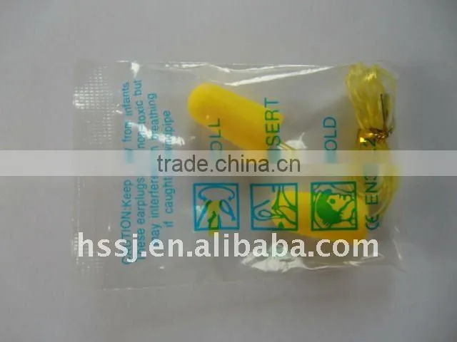 2016 ANSI soft foam bullet ear plugs factory direct supply