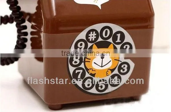 promotional plastic telephone shape coin bank/ money box/piggy bank
